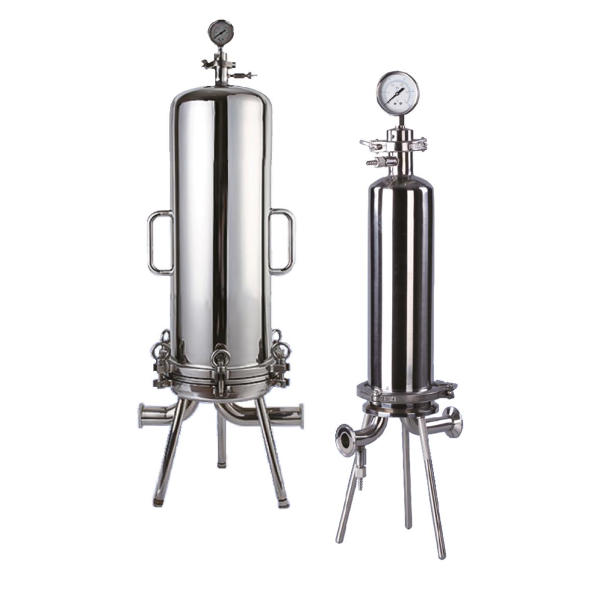 Filter housing for sanitary filtration