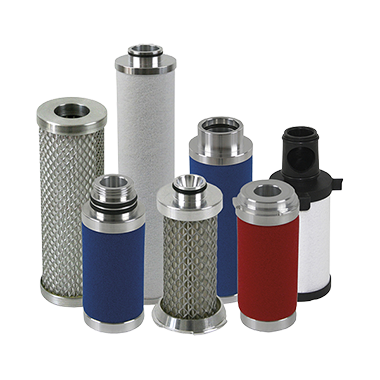Replacement filter elements for compressed air filtration