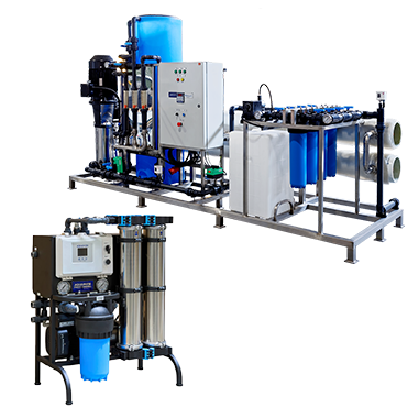 Reverse osmosis systems and filters for water treatment